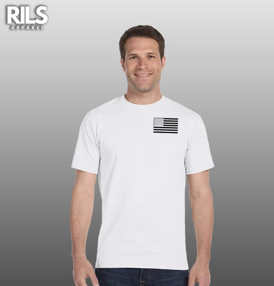 AMERICAN FLAG WE THE PEOPLE WHITE TEE